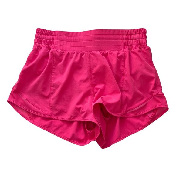 Lululemon Hotty Hot Shorts High Rise Hot Pink Size 6 - Picture 1 of 5